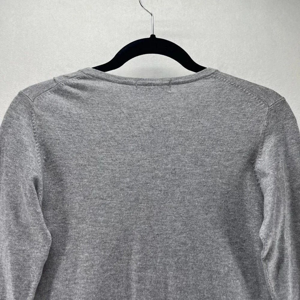 Marks & Spencer Sweater Womens Sz UK12 S Viscose Blend 3/4 Sleeve Pullover Gray - Picture 5 of 12